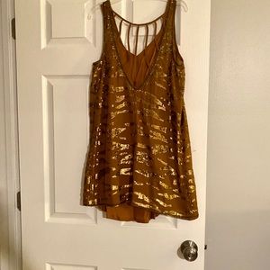 Urban Outfitters zebra print sequin dress